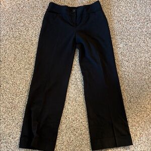 Ann Taylor Black Wide-Leg Dress Pants